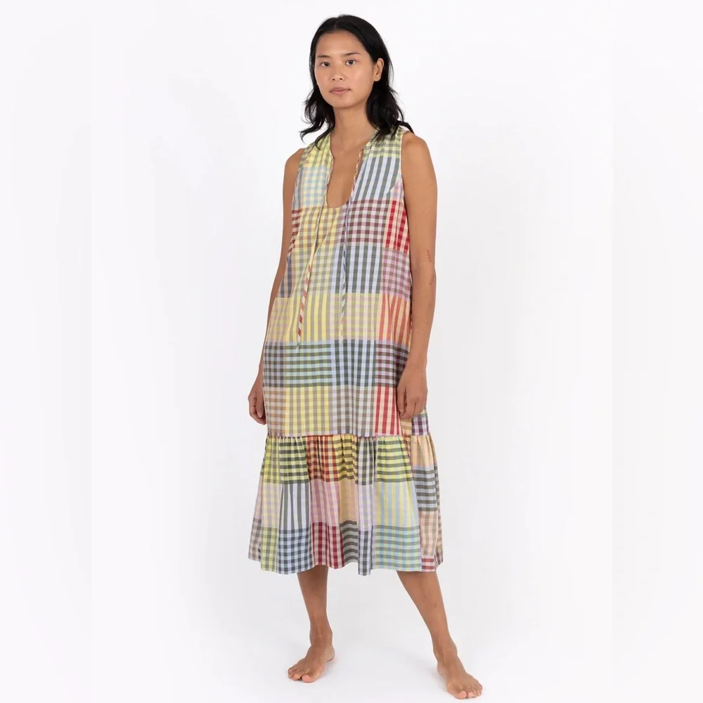 Ilana Kohn pook dress picnic plaid - Picture 3 of 7